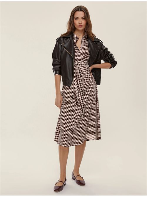Abito in twill stampato EMME MARELLA | COMMA134/003